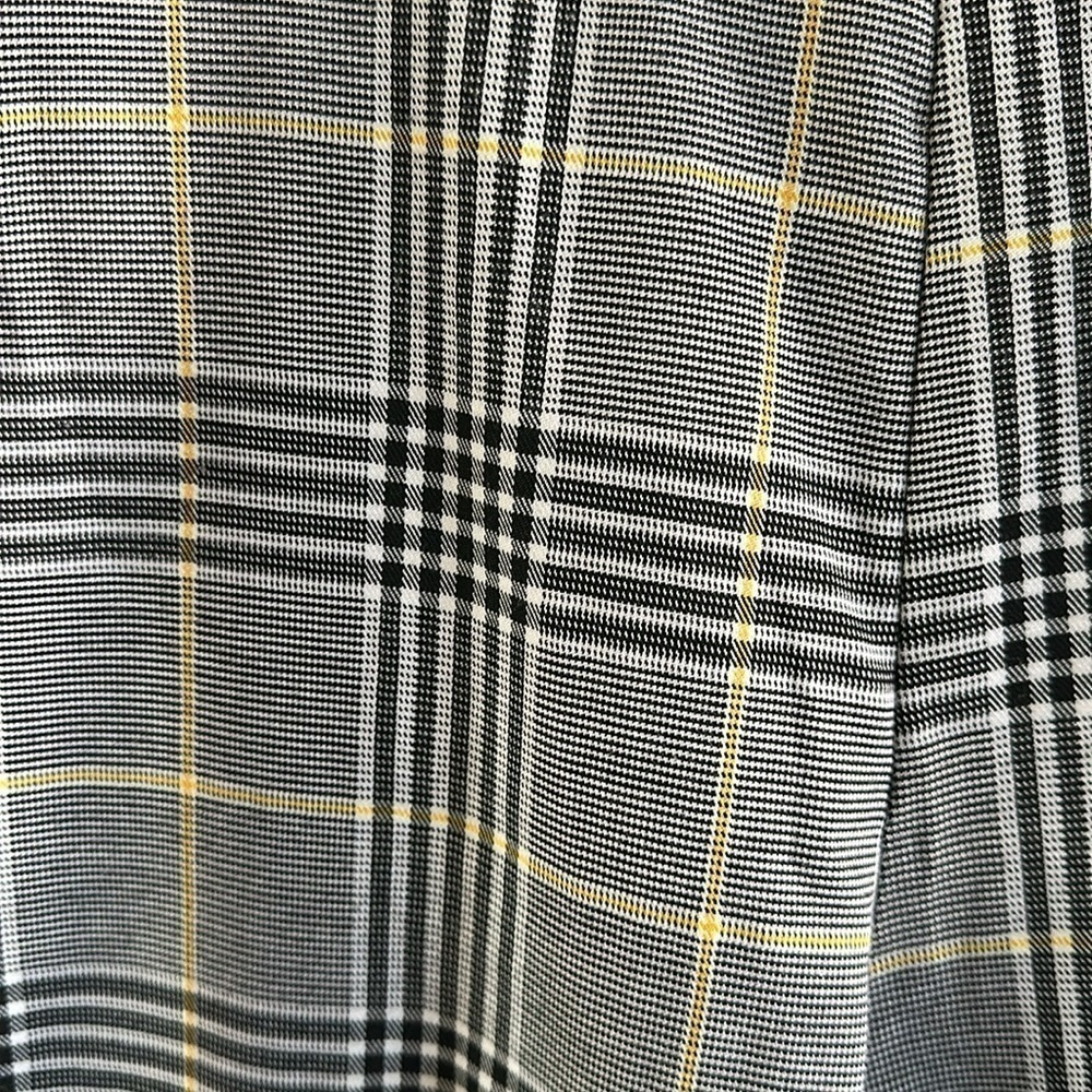 Mosaic & Co Plaid Trousers Pants W/ Belt - Picture 5 of 9